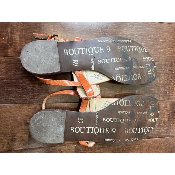 Boutique 9 Women's Embellished Thong Sandals Orange Size 8 - Picture 10 of 10